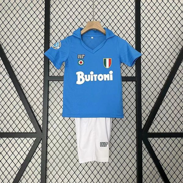 Maillot domicile Retro Kids SSC Napoli 1987-1988 Image principale du produit