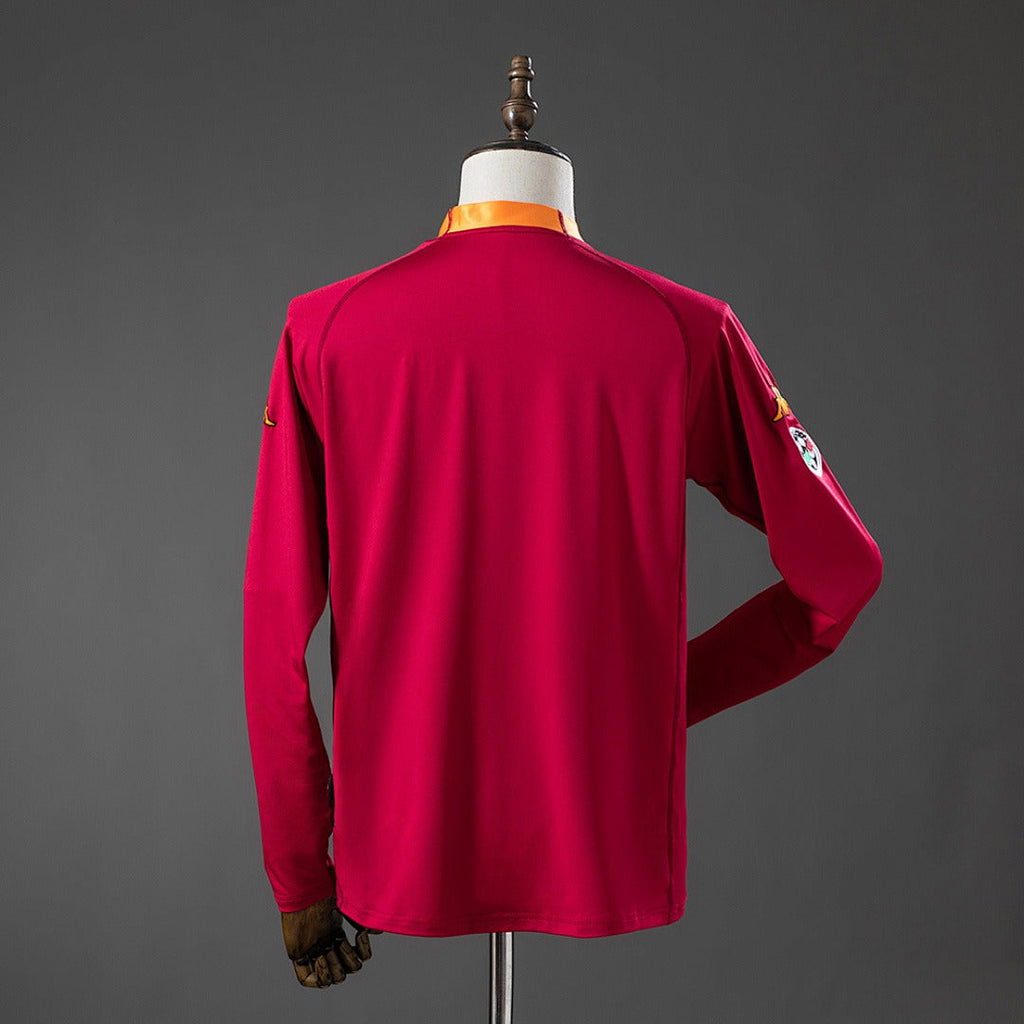 Maillot rétro domicile AS Roma 2000-2001 manches longues