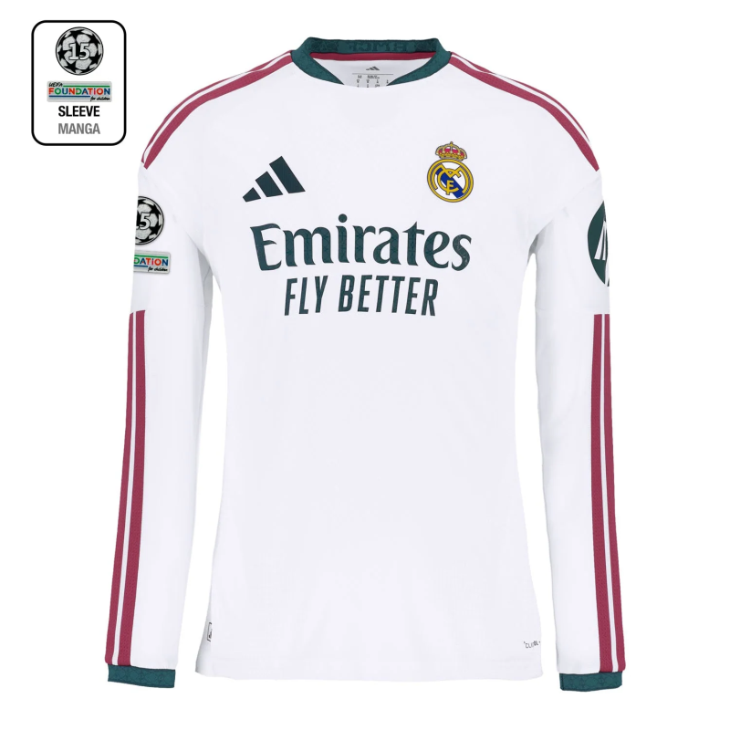 Maillot Rétro Real Madrid 2016-2017 Extérieur Manches Longues