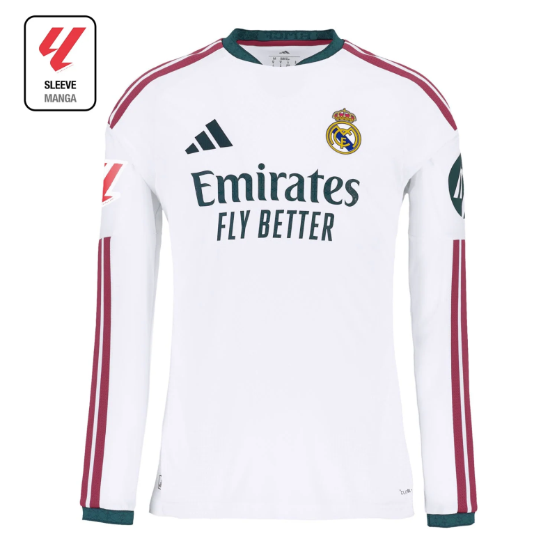 Maillot Rétro Real Madrid 2016-2017 Extérieur Manches Longues