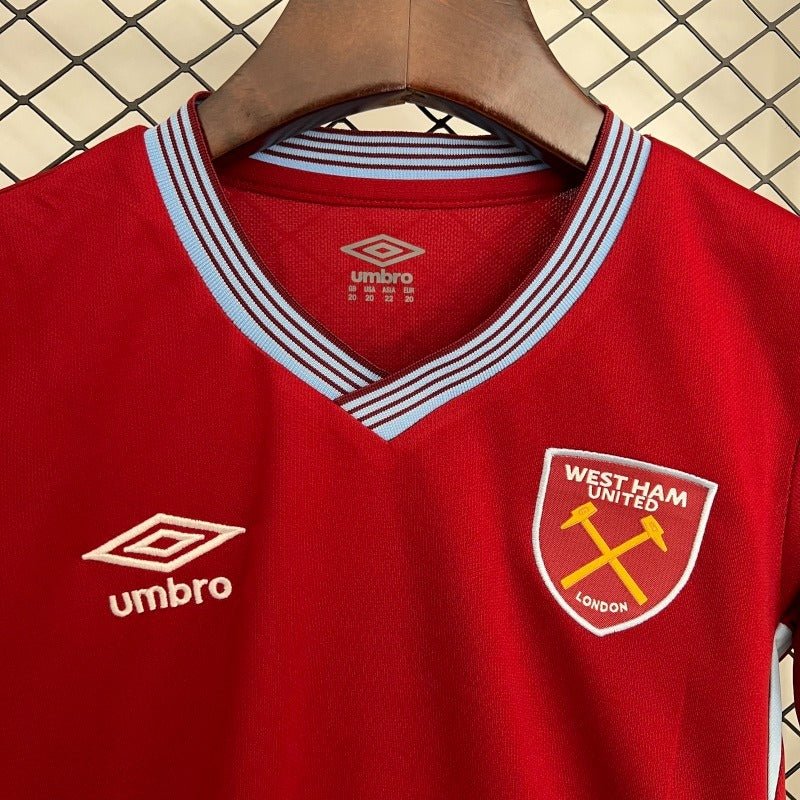 Kids West Ham United 2025 - 2026 home - WCFOOTBALLSUIT