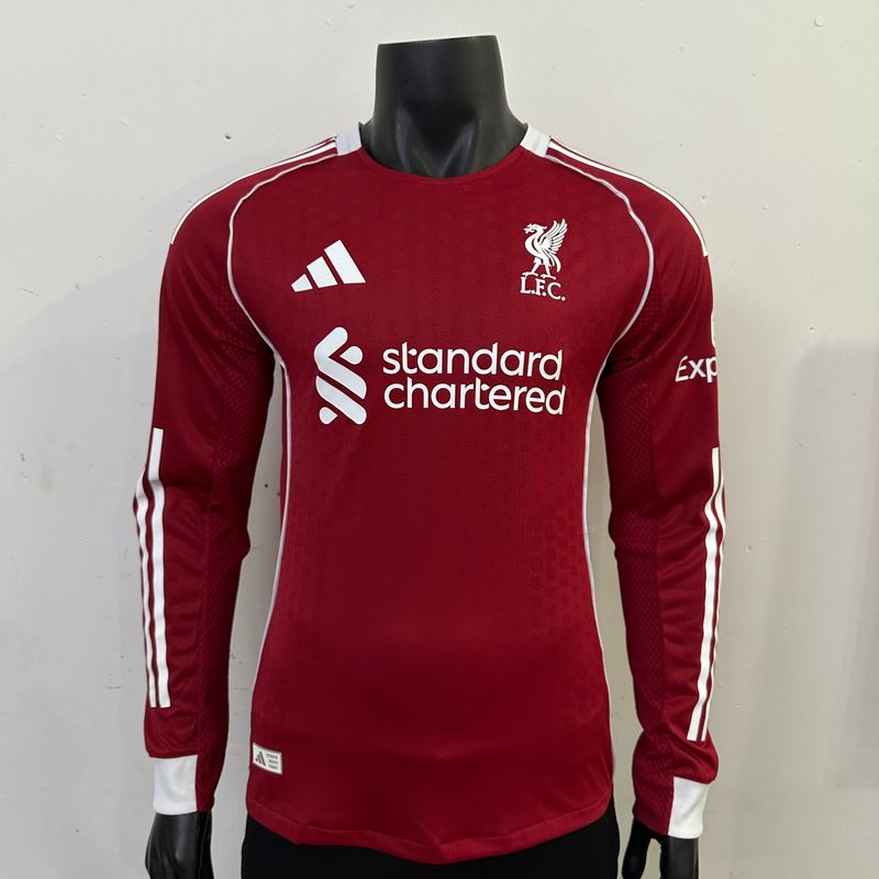 Liverpool FC 2025 - 2026 Home Long Sleeve Player - WCFOOTBALLSUIT Main image