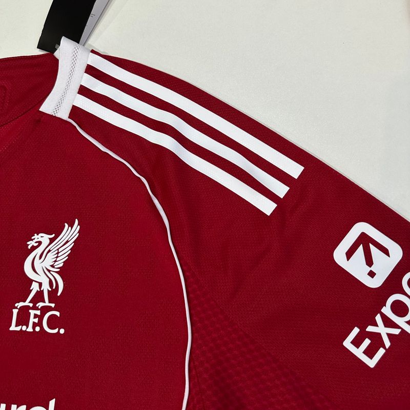 Liverpool FC 2025 - 2026 Home Long Sleeve Player - WCFOOTBALLSUIT