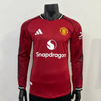 Manchester United 2025 - 2026 home long sleeve player - WCFOOTBALLSUIT