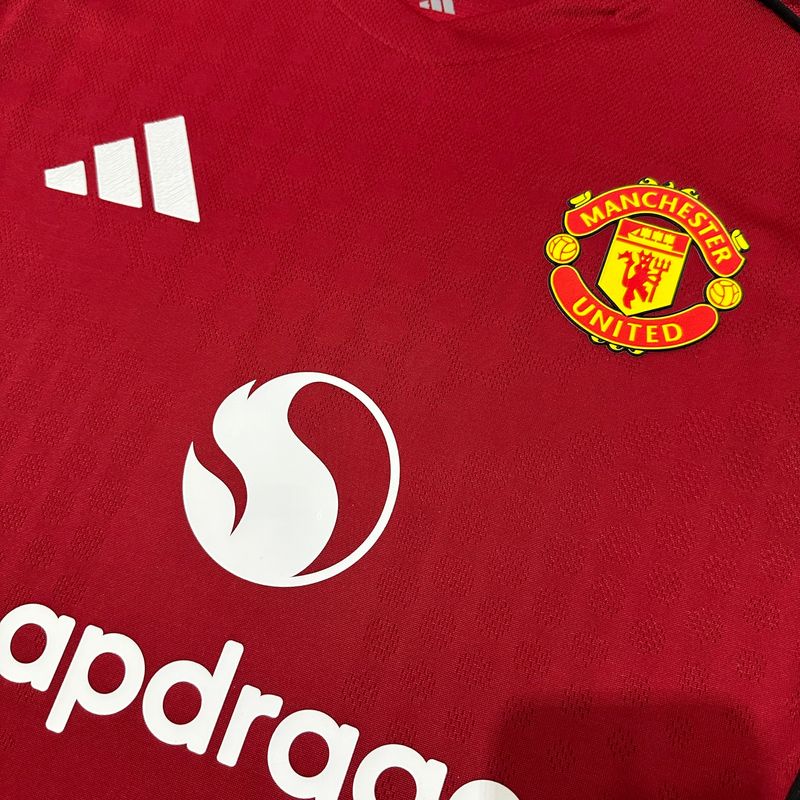 Manchester United 2025 - 2026 home long sleeve player - WCFOOTBALLSUIT