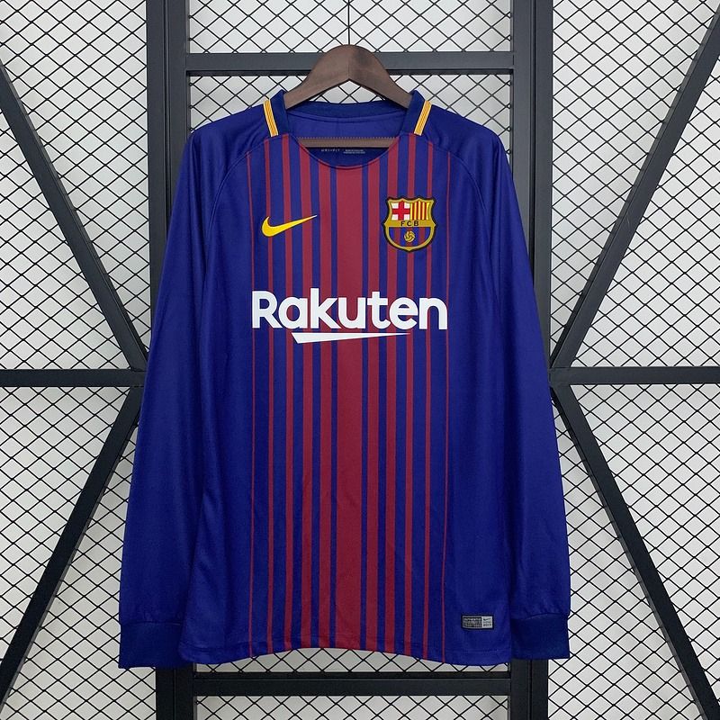 Retro FC Barcelona 2017 - 2018 home Long Sleeve - WCFOOTBALLSUIT
