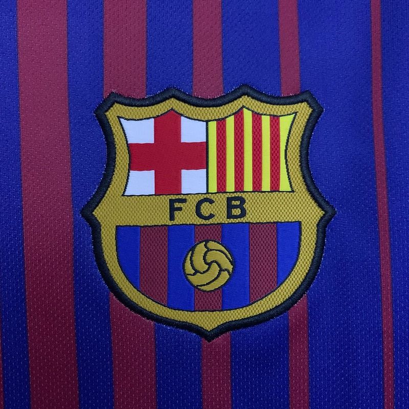 Retro FC Barcelona 2017 - 2018 home Long Sleeve - WCFOOTBALLSUIT