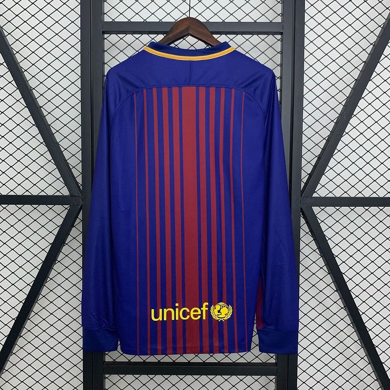 Maillot Rétro FC Barcelone domicile 2017-2018 manches longues Image secondaire du produit