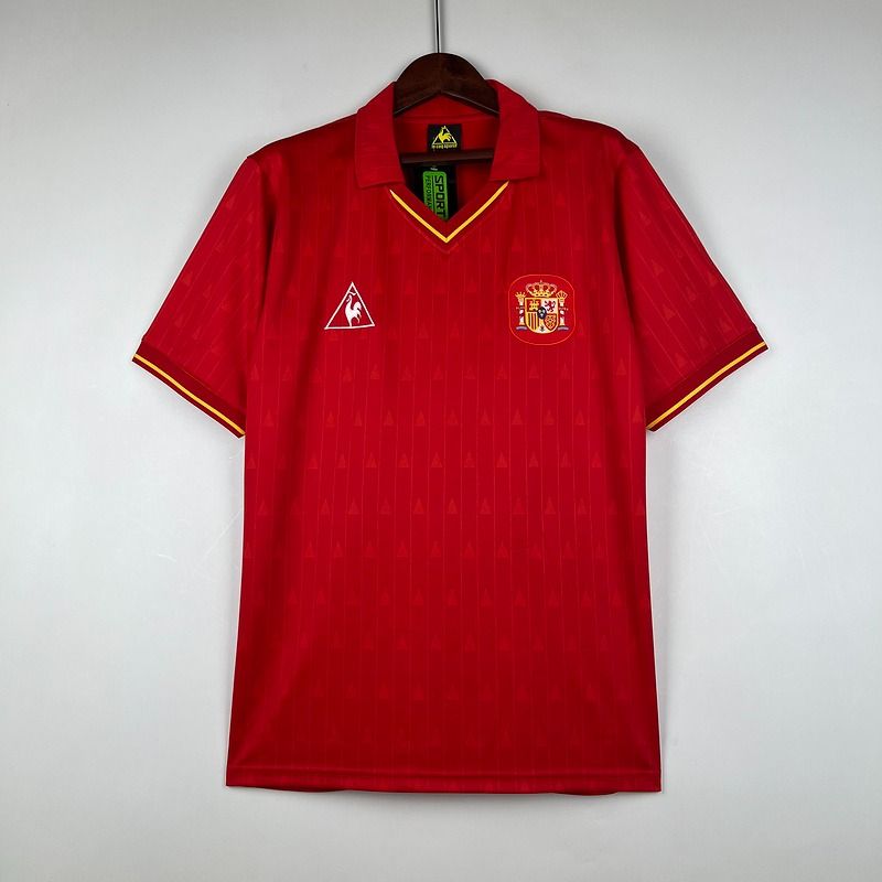 Retro Spain national 1988 - 1991 home game - WCFOOTBALLSUIT Image principale du produit