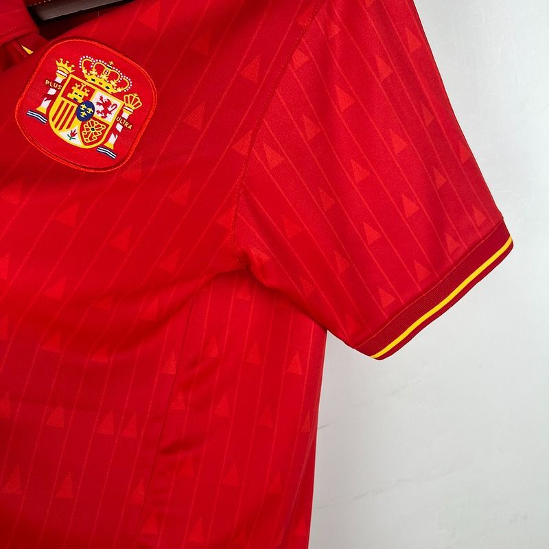 Retro Spain national 1988 - 1991 home game - WCFOOTBALLSUIT