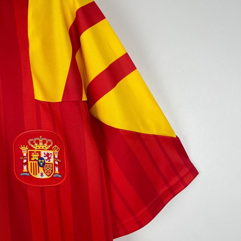 Retro Spain national 1992 - 1994 home game - WCFOOTBALLSUIT