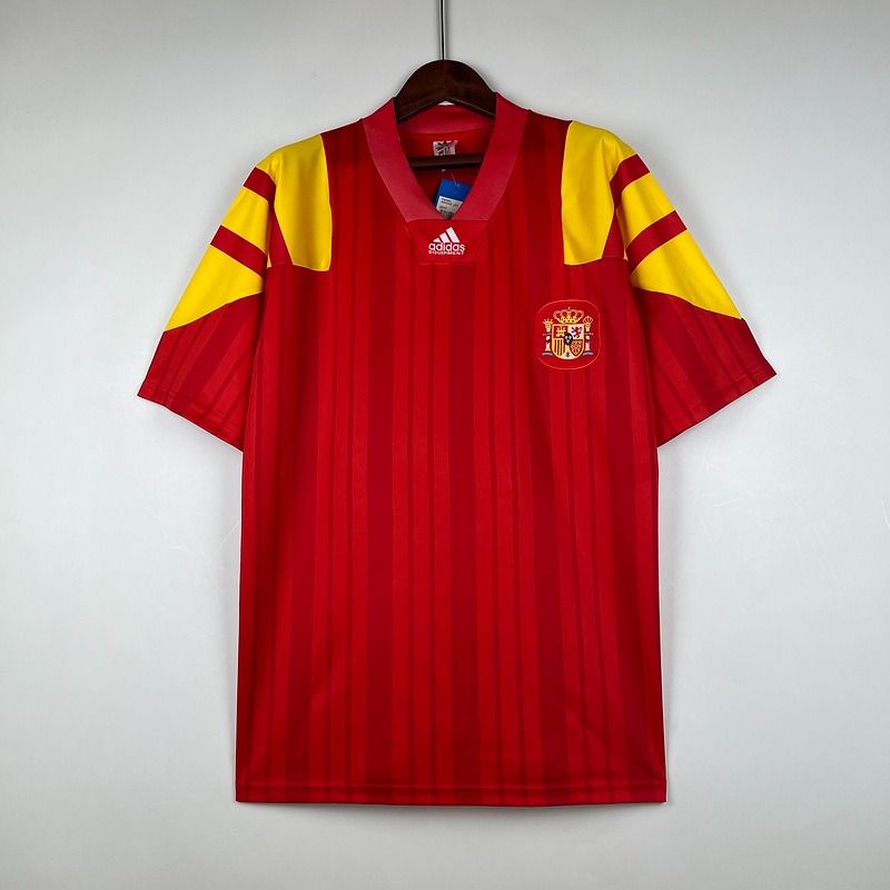 Retro Spain national 1992 - 1994 home game - WCFOOTBALLSUIT Image principale du produit