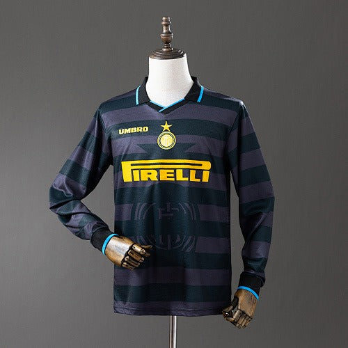 Maillot Rétro Inter Milan 1997-1998 Extérieur Manches Longues