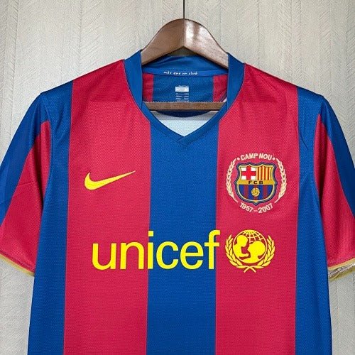 Maillot rétro du FC Barcelone domicile 2007-2008