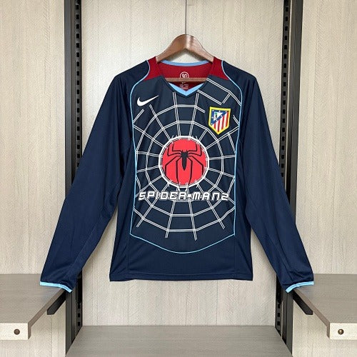 Maillot rétro Atlético Madrid 2004-2005 extérieur Manches Longues Image principale du produit